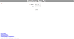 Desktop Screenshot of ismyportopen.com
