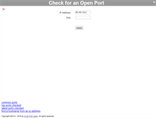 Tablet Screenshot of ismyportopen.com